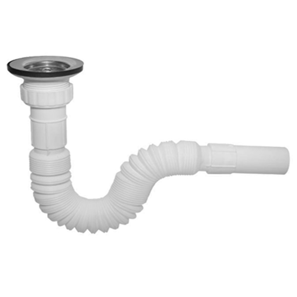 SPIRAL LAVABO HORTUMU KÖRÜKLÜ SIFON (GIRTLAK )
