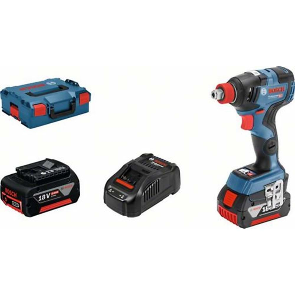 BOSCH AKÜLÜ DARBELİ SOMUN SIKMA GDX 18V-200 C (2x5.0Ah;L-Boxx)