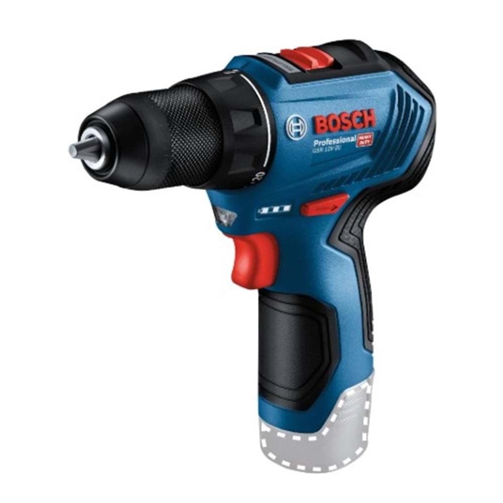 BOSCH AKÜLÜ DELME VIDALAMA GSR 12V-30 (SOLO)