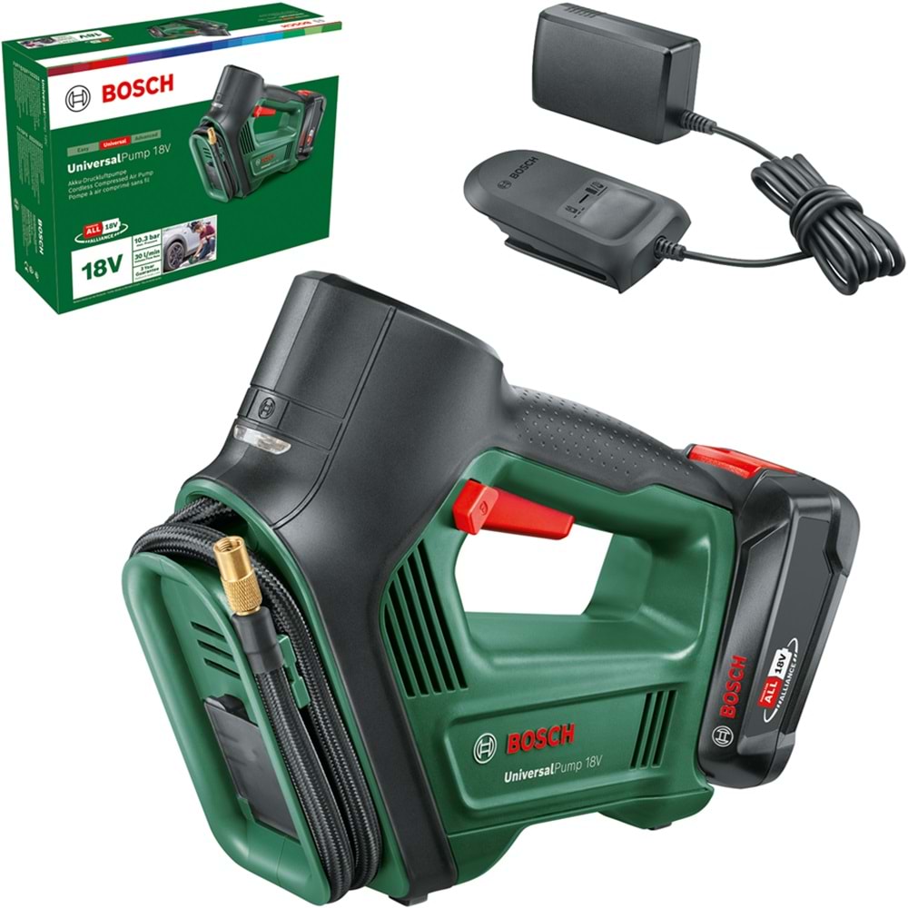 BOSCH UniversalPump 18V Set 1x2.0Ah HavaPompa