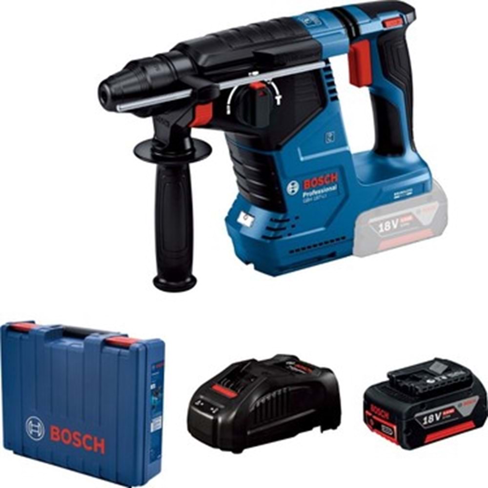 BOSCH AKÜLÜ KIRICI DELICI GBH 187-LI (1x5.0 AH) 2.4 J