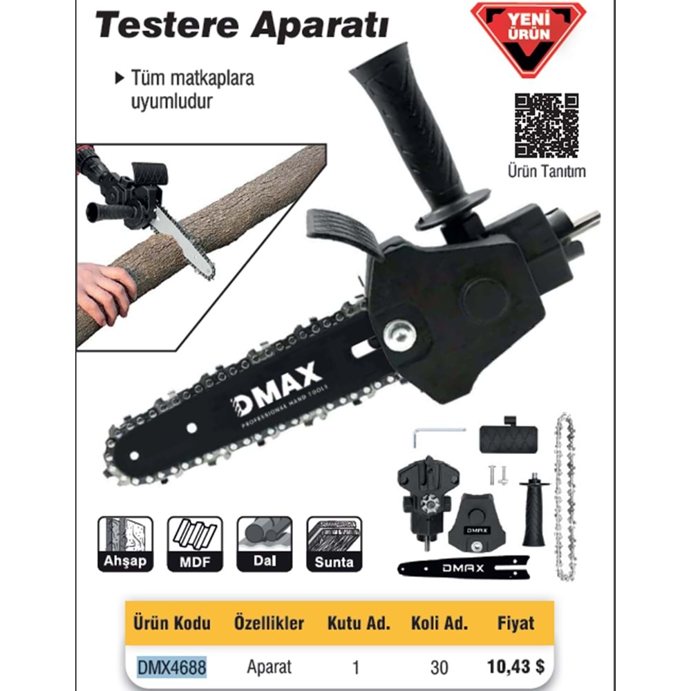 ZINCIRLI DAL BUDAMA APARATI (SARJLI MATKAP IÇIN) DMAX 4688