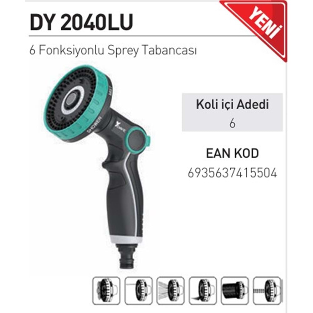 DAYE SU TABANCASI 6 FONKSIYONLU DY2040LU