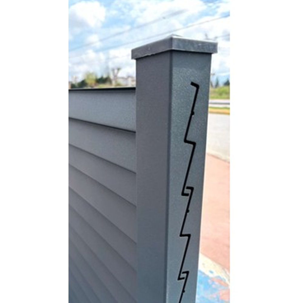 PANEL ÇIT PANJUR DIREK GRI 80 CM