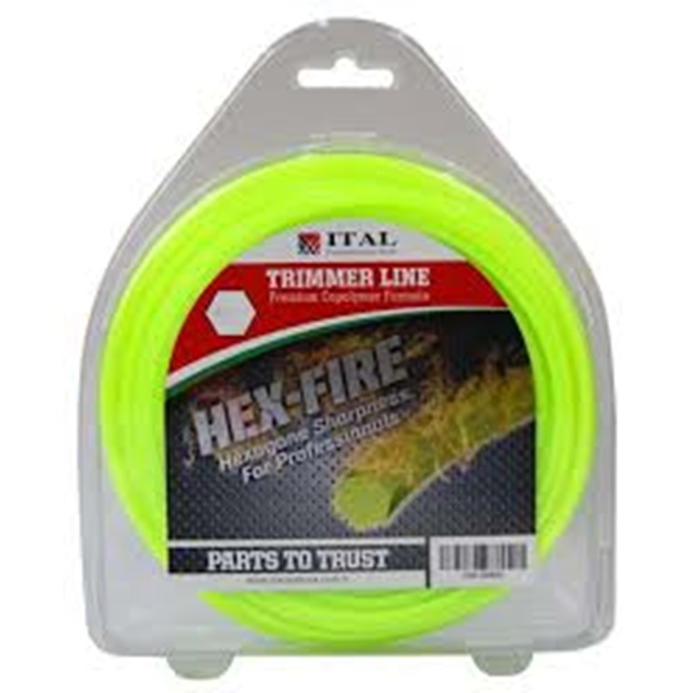 TIRPAN MISINESI ITAL HEX-FIRE 3,30 mm 46 mt ALTIGEN YESIL