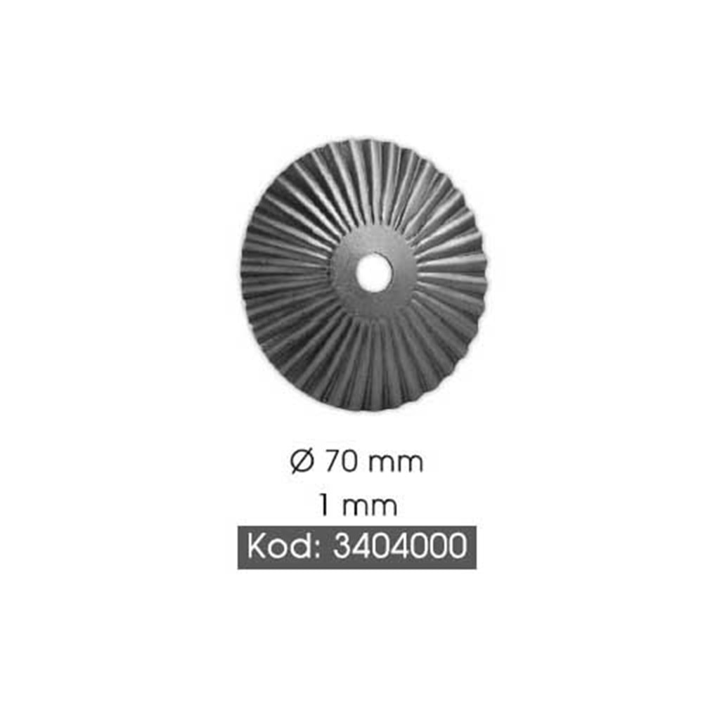 FERFORJE 3404008 ROZET SAYFA 117 0,80 mm 70 mm çap