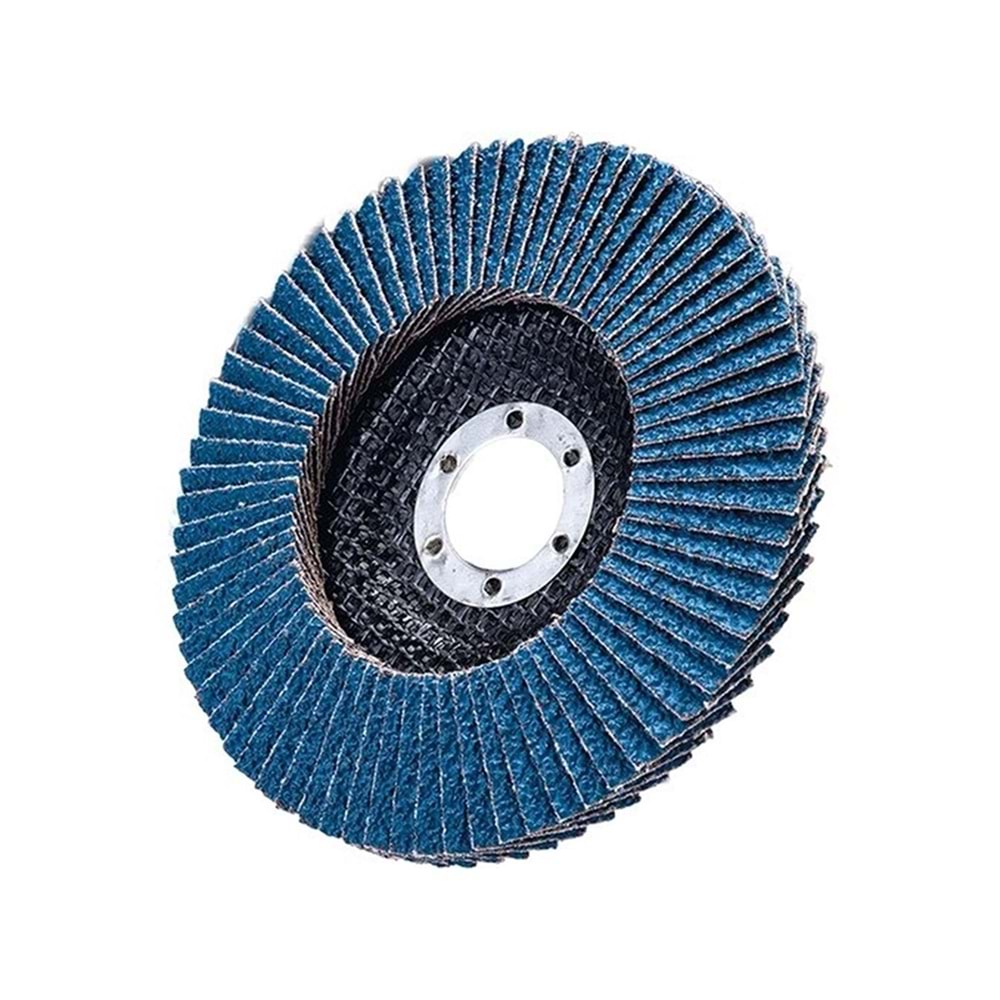 FLAP DISK KATLI ZIMPARA ZIRKONYUM 115*22 80 KUM MAVI