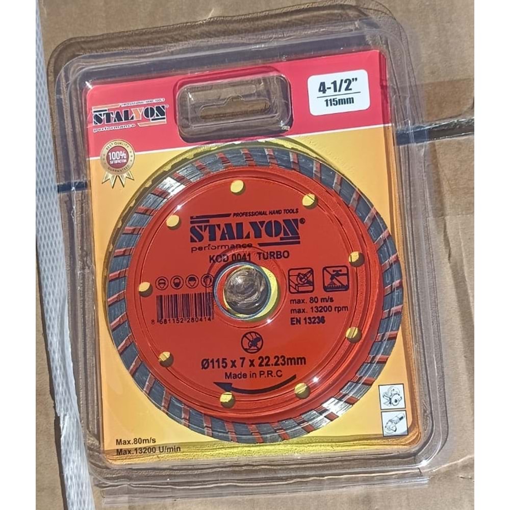 GRANIT KESME DISKI TURBO ELMAS 115 STALYON