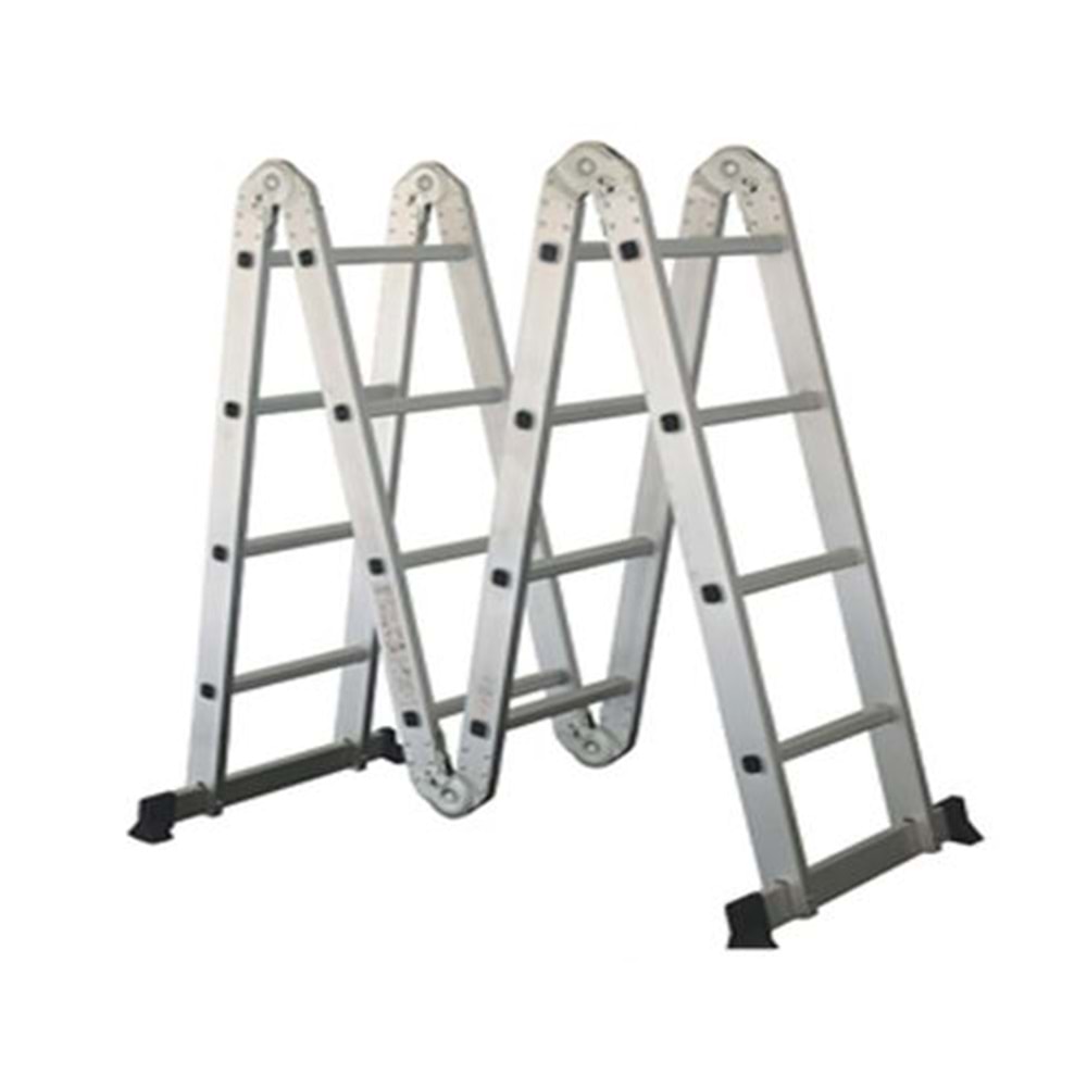 ALÜMINYUM MERDIVEN AKROBAT DÖRT KIRMALI MERDIVEN 4*4 = 4,70 MT