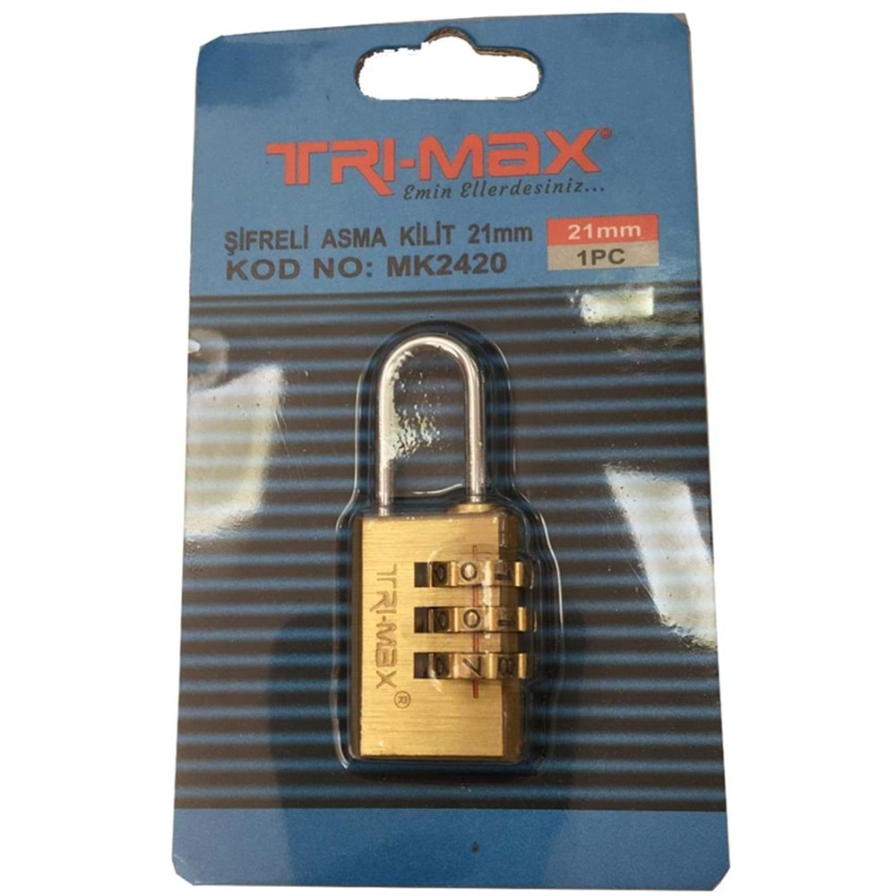 ASMA KILIT SARI SIFRELI 21MM TRIMAX