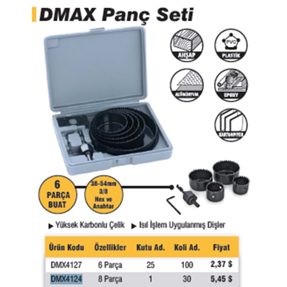 PANÇ SETI BUAT AÇMA 16 PARÇA DMAX 4126