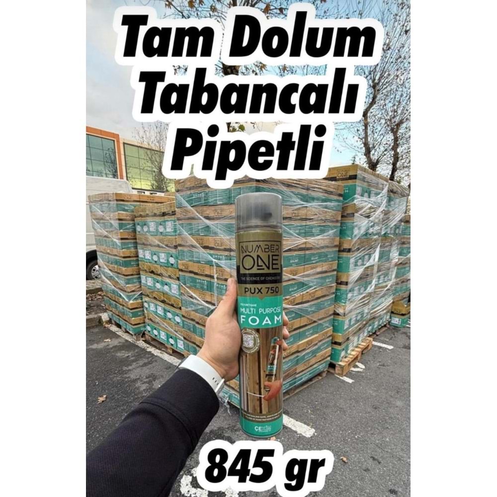 POLIÜRETAN KÖPÜK 750 ML TABANCALI VE PIPETLI NUMBER ONE