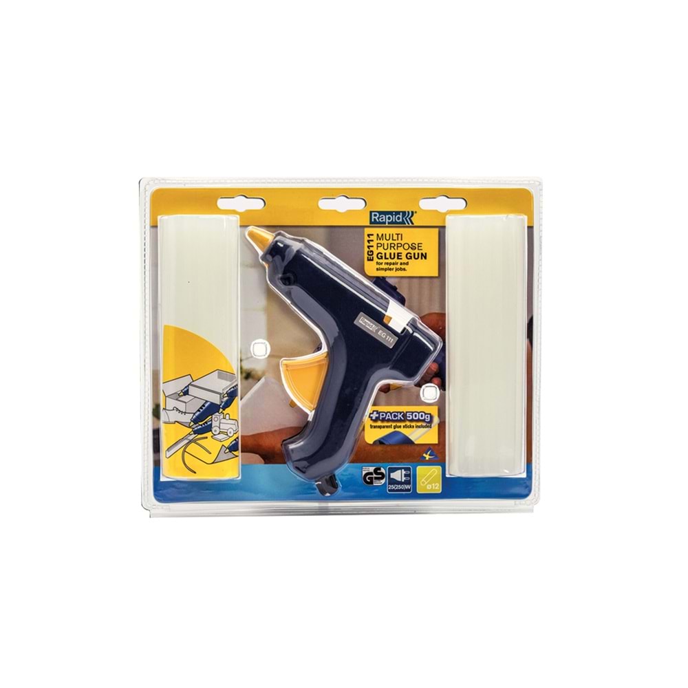 RAPID EG111 25(250)W SILIKON TABANCASI+500gr. SILIKON MUM ÇUBUK (SET)