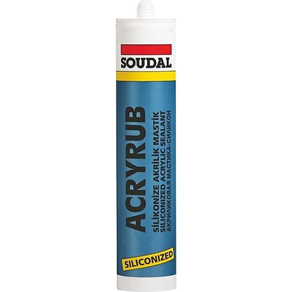 SILIKONIZE MASTIK 500 GR ANTRESIT GRI ACRYRUB SOUDAL