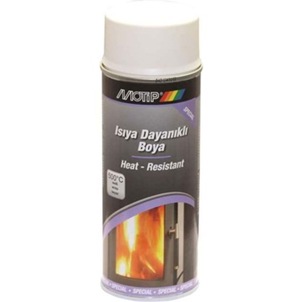 SPREY BOYA 400 ML MOTIP ISIYA DAYANIKLI BEYAZ 500 C°