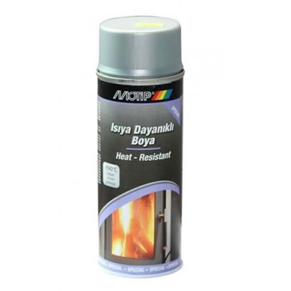 SPREY BOYA 400 ML MOTIP ISIYA DAYANIKLI GÜMÜS 690 C°