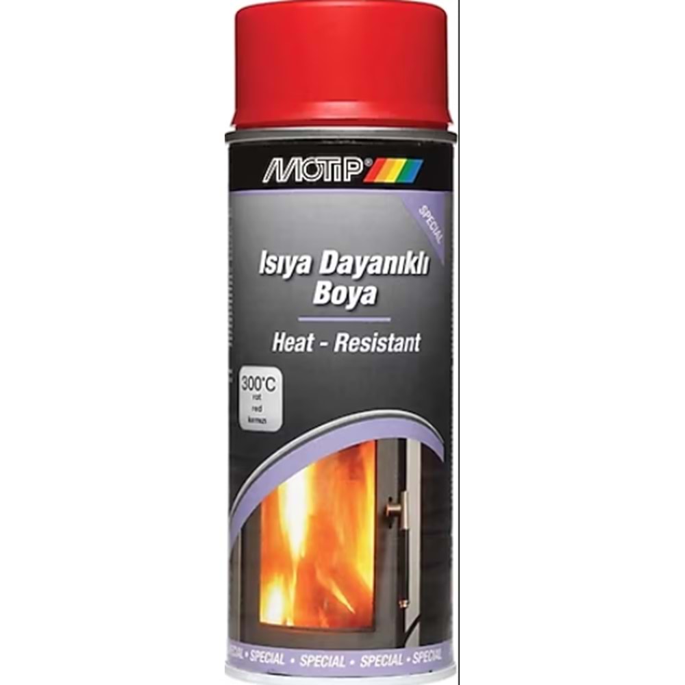 SPREY BOYA 400 ML MOTIP ISIYA DAYANIKLI KIRMIZI 300 C°