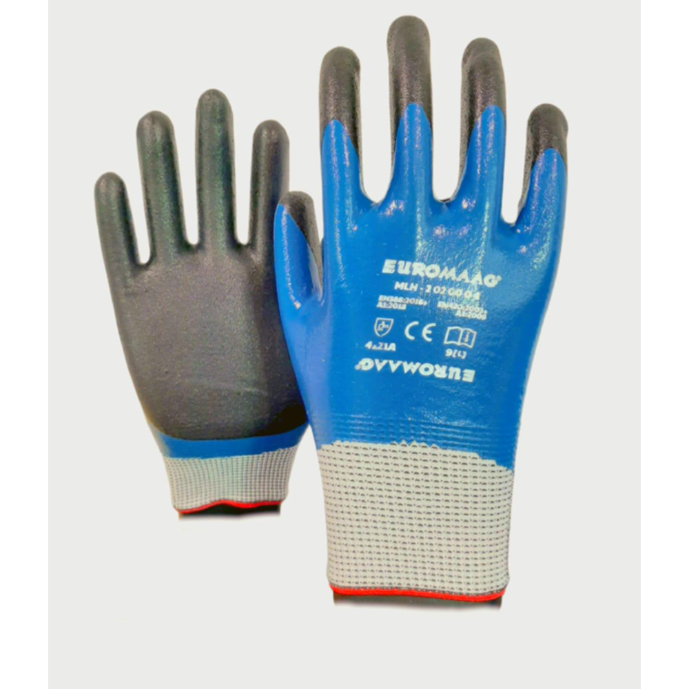 ELDIVEN NITRIL EUROMAAG SIYAH MAVI NO: 10