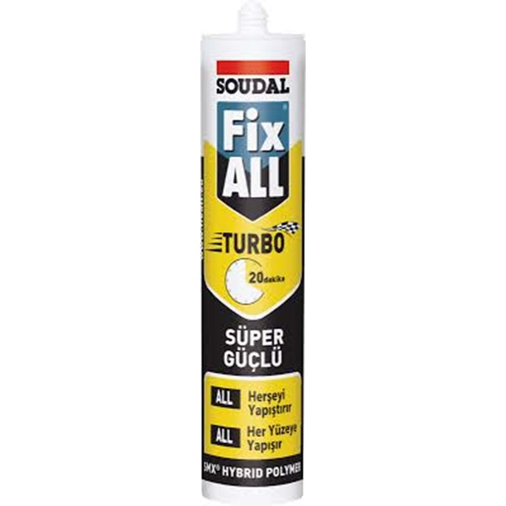 FIX ALL TURBO YAPISTIRICI BEYAZ 290 ML SOUDAL