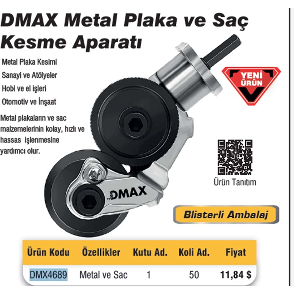 METAL PLAKA VE SAC KESME APARATI DMAX 4689