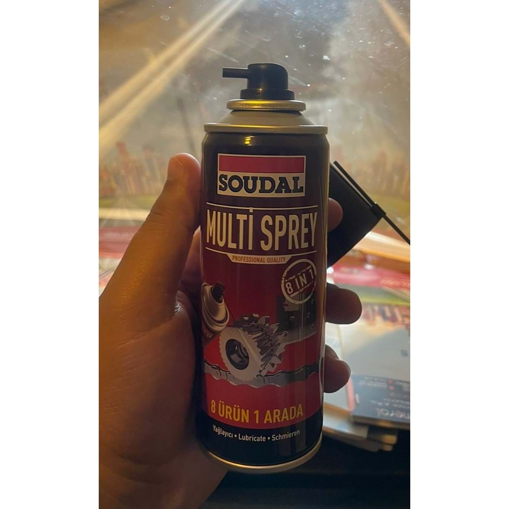 MULTI SPREY 8 ÜRÜN 1 ARADA YAGLAYICI -PAS SÖKÜCÜ 200ML SOUDAL