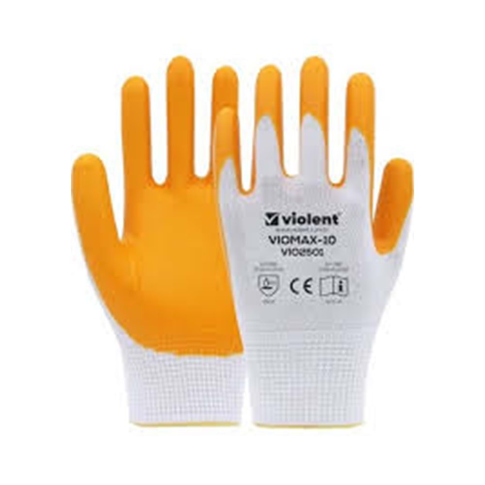 ELDIVEN NITRIL VIOMAX SARI BEYAZ 10 NO 2501