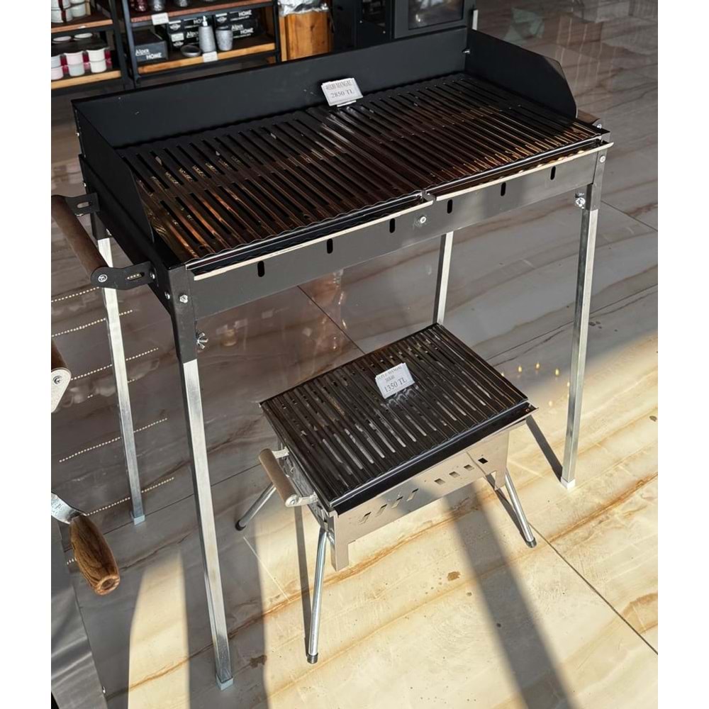 MANGAL SIYAH 40*80 AYAKLI