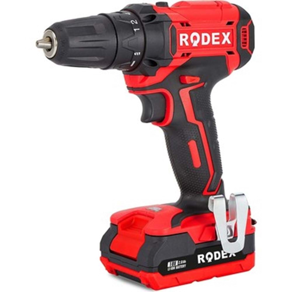 AKÜLÜ MATKAP VIDALAMA 10 MM 16,8W 2*2.0AH RODEX RDX3365