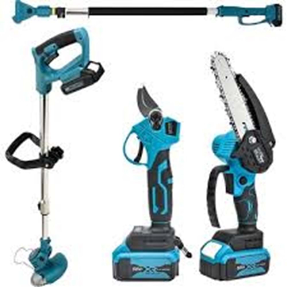 AKÜLÜ TELESKOPIK 4 LÜ SET