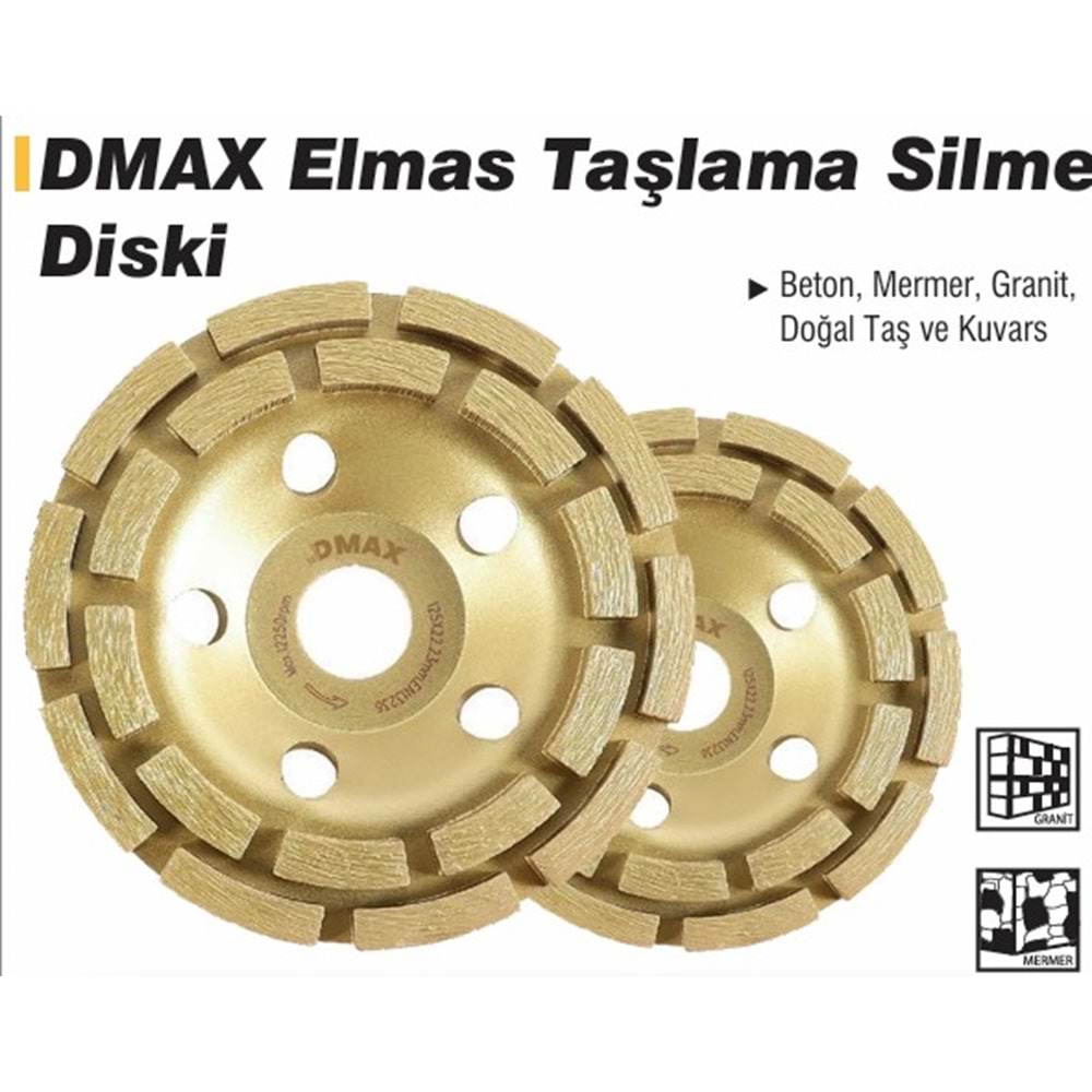 TASLAMA SILME DISKI ELMAS 115*22 DMAX 4396