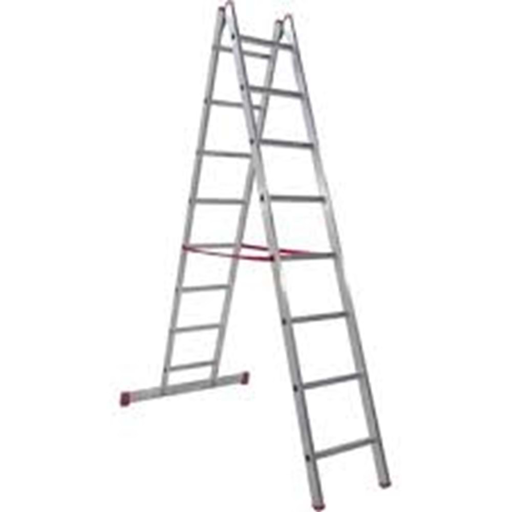 ALÜMINYUM MERDIVEN 2*2,5 =5 MT + 1MT =6 A TIPI