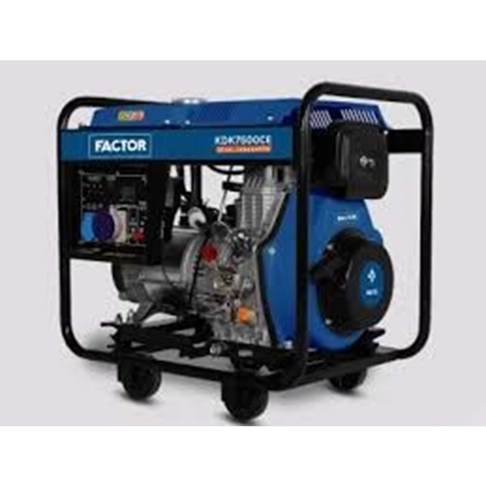 JENERATÖR FACTOR (6-6,9 kW) KDK7500CE DIZEL MONAFAZE