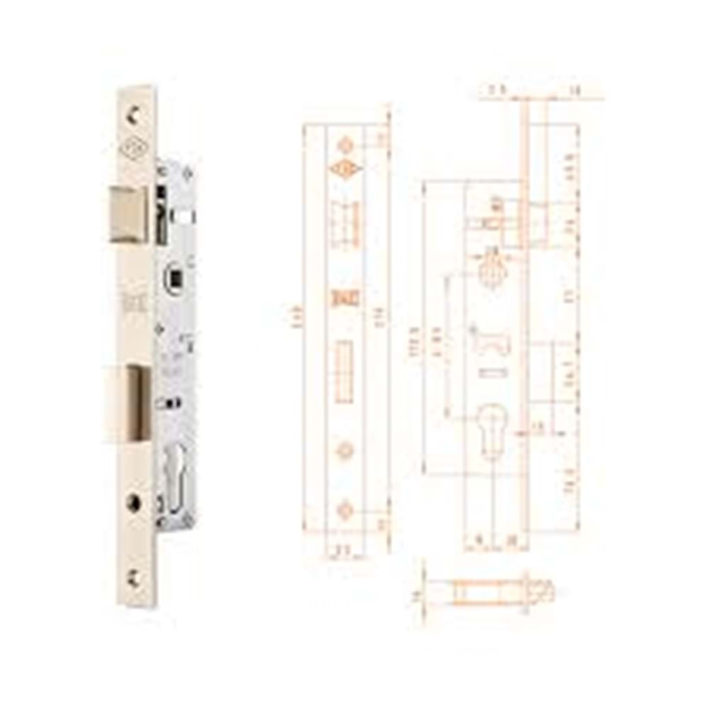 KALE KILIT 153 35 MM SILINDIRLI GÖMME KILIT