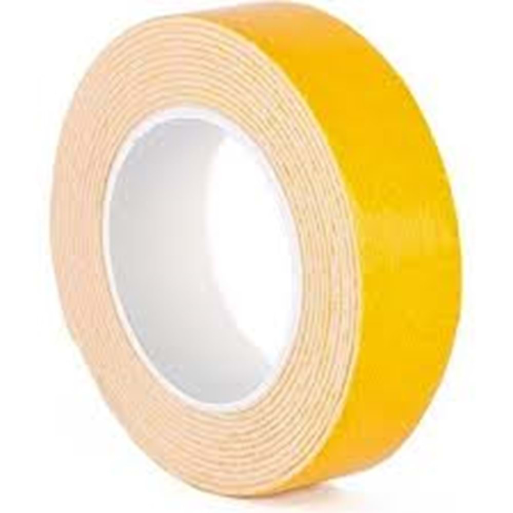 ÇIFT TARAFLI BANT KÖPÜK SARI 18*2 M