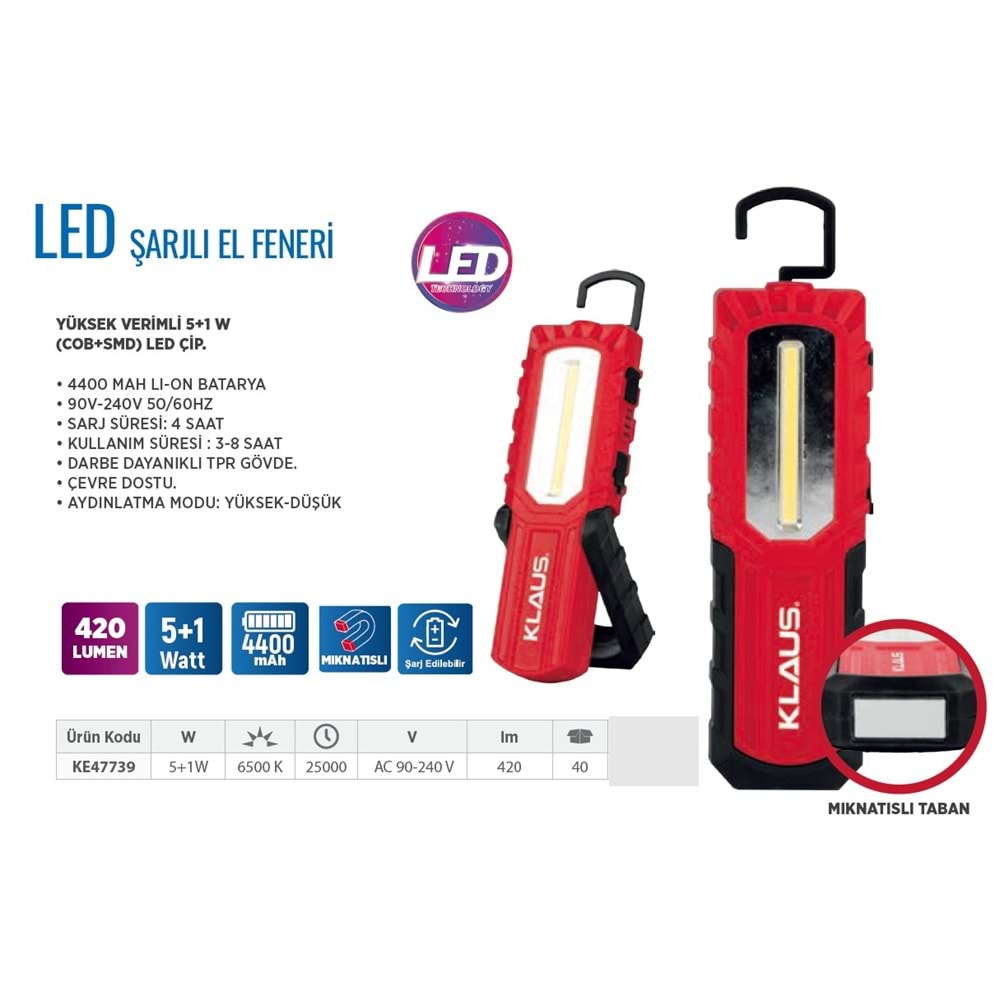 EL FENERI KLAUS KE47739 ASKILI MIKNATISLI TABAN