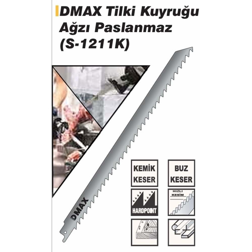PANTER TESTERE BIÇAGI KEMIK KESME S1211K DMAX4180 5LI paslanmaz