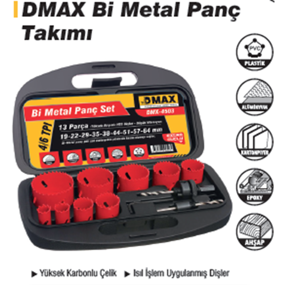 PANÇ SETI BIMETAL 13 PARÇA DMAX4503
