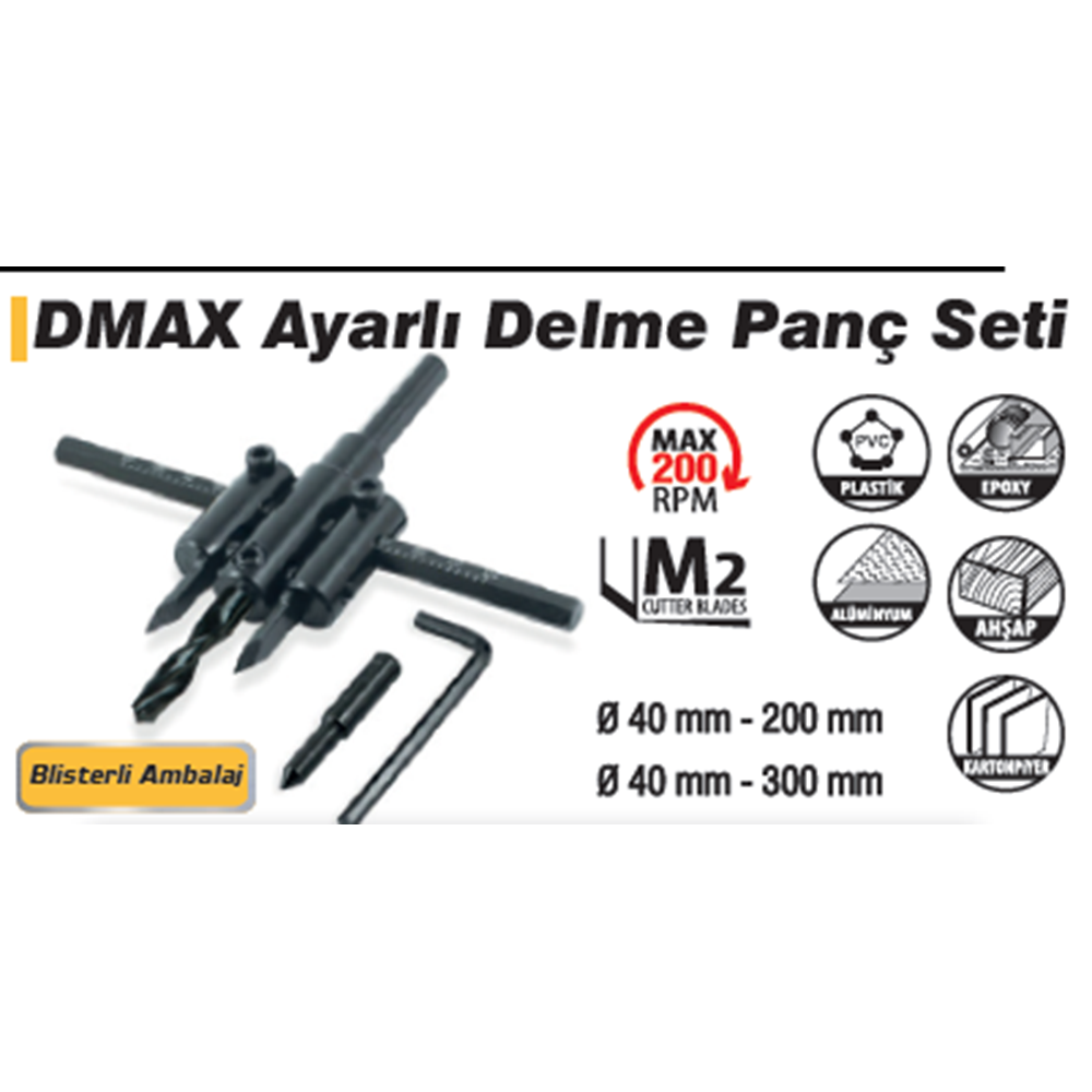 PANÇ SETI AYARLI PANÇ 40-300MM DMAX DMX4394