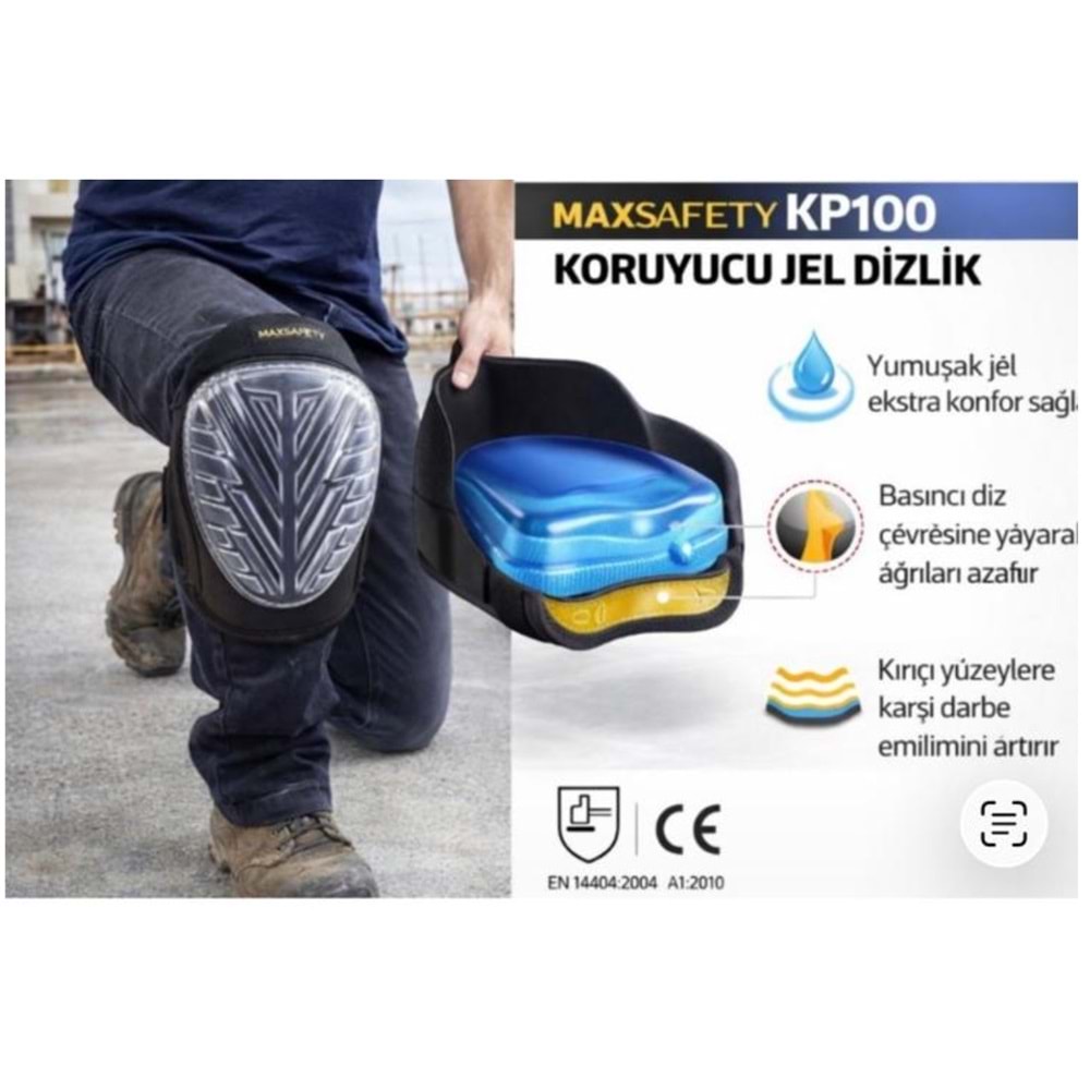 DIZLIK MAXSAFETY KORUYUCU JEL DIZLIK KP100