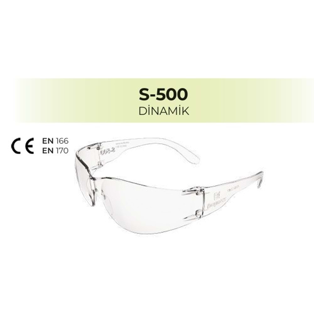 KORUYUCU GÖZLÜK SPORT SEFFAF S-500
