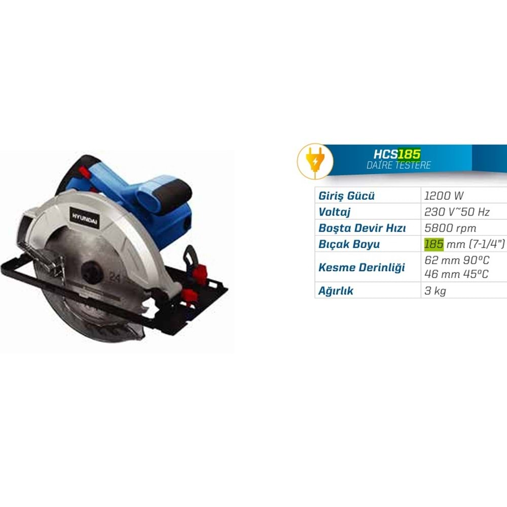 HYUNDAI HCS185 SUNTA KESME MAKINASI 1200W
