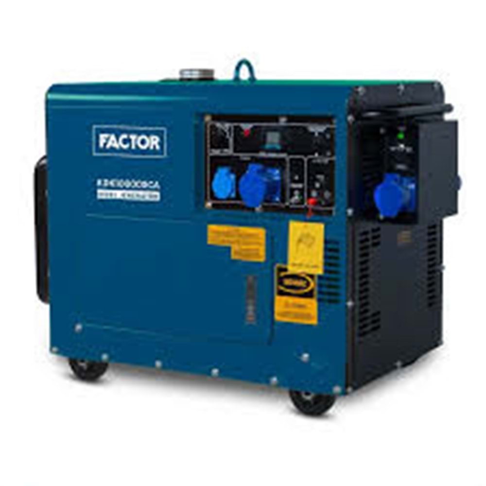 JENERATÖR FACTOR (7,5 kW) KDK10000SCA DIZEL IPLI MARSLI
