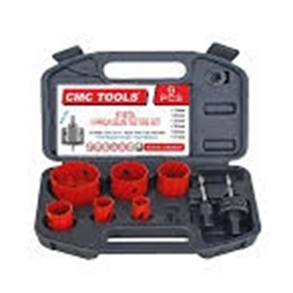 CMC TOOLS 9 PARÇA BI-METAL PANÇ BUAT DELME SETI CMC-6529