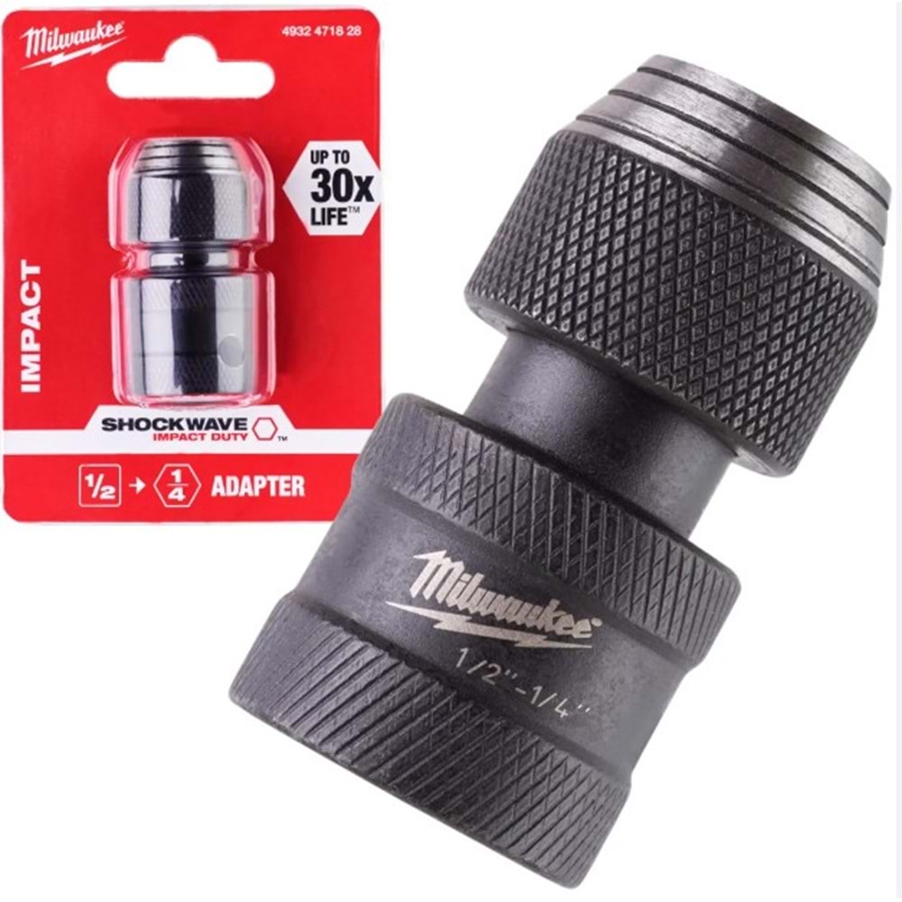 MILWAUKEE BITS UÇ ADAPTÖRÜ 1/2 - 1/4 T4932471828