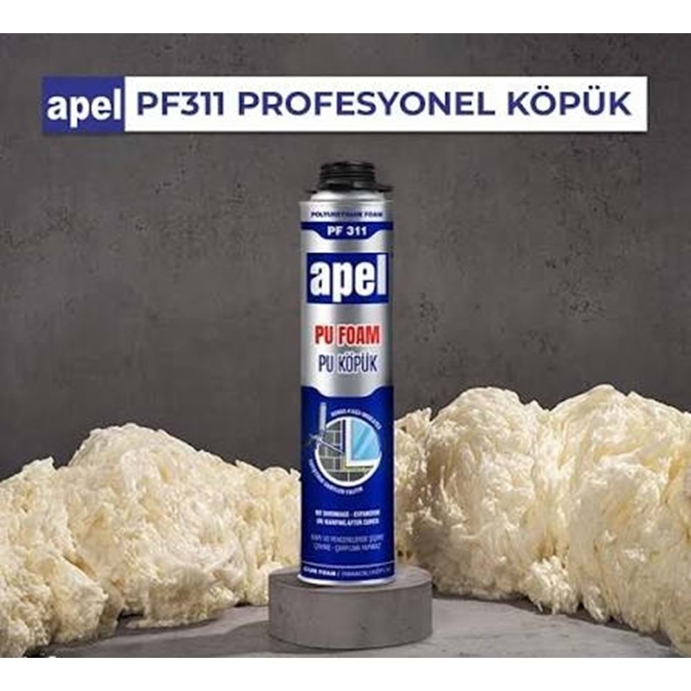 POLIÜRETAN KÖPÜK 750 ML TABANCALI APEL PF311