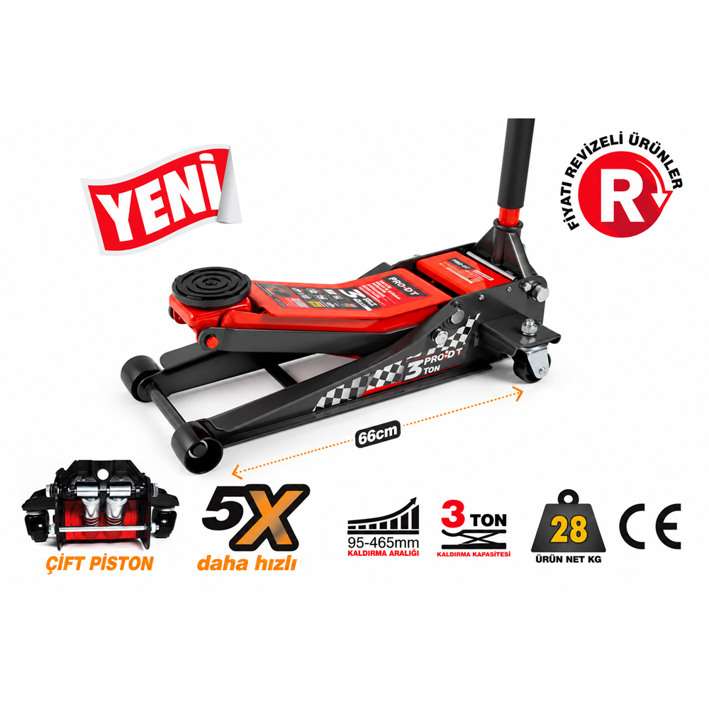 ARABALI KRIKO 3 TON DÜSÜK PROFIL DHT D12003413
