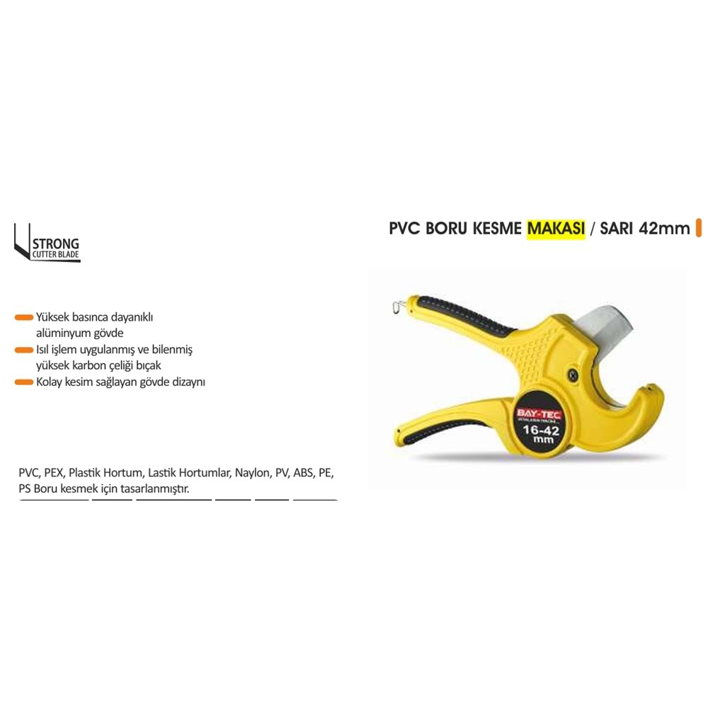 PVC BORU KESME MAKASI 42 mm BAYTECH MK0695