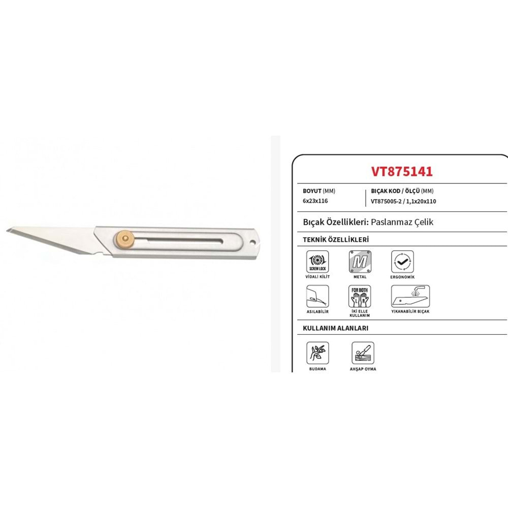 MAKET BIÇAGI METAL ÖZEL AMAÇLI AHSAP KESME VIP-TEC VT875141