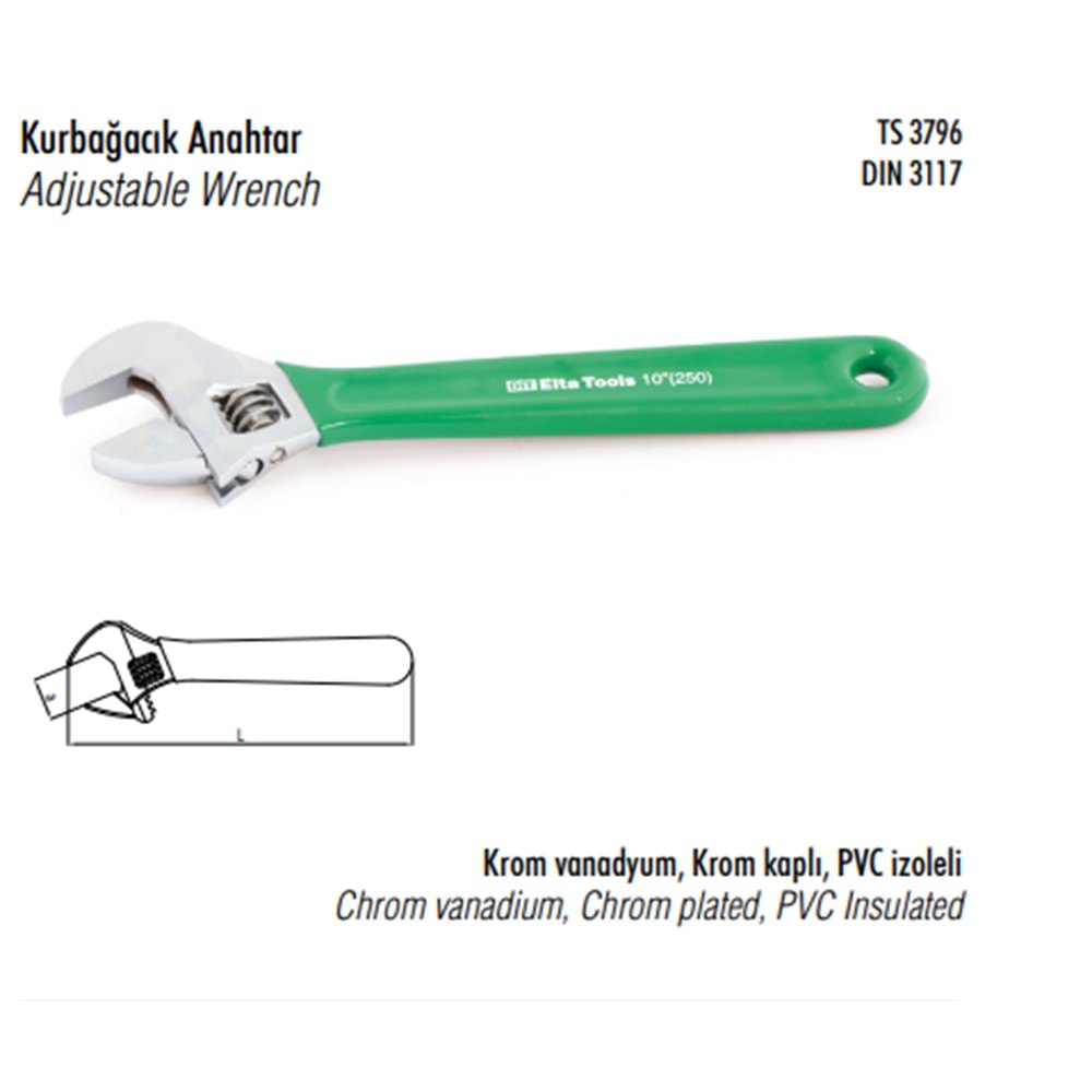 KURBAGACIK ANAHTAR NO 12 PVC ELTA