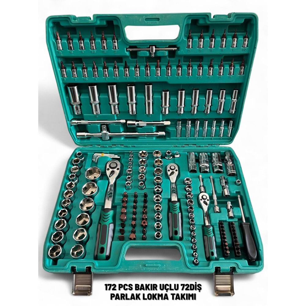 LOKMA TAKIMI 172 PARÇA 72 DIS ORJINAL TORX LOKMA SETI